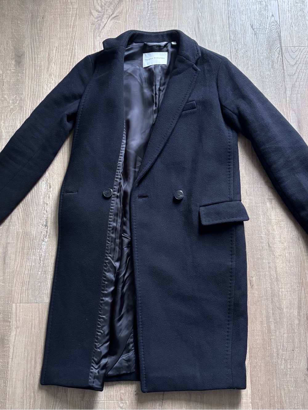 Babaton Wool Coat in Black - Picture 3 of 11